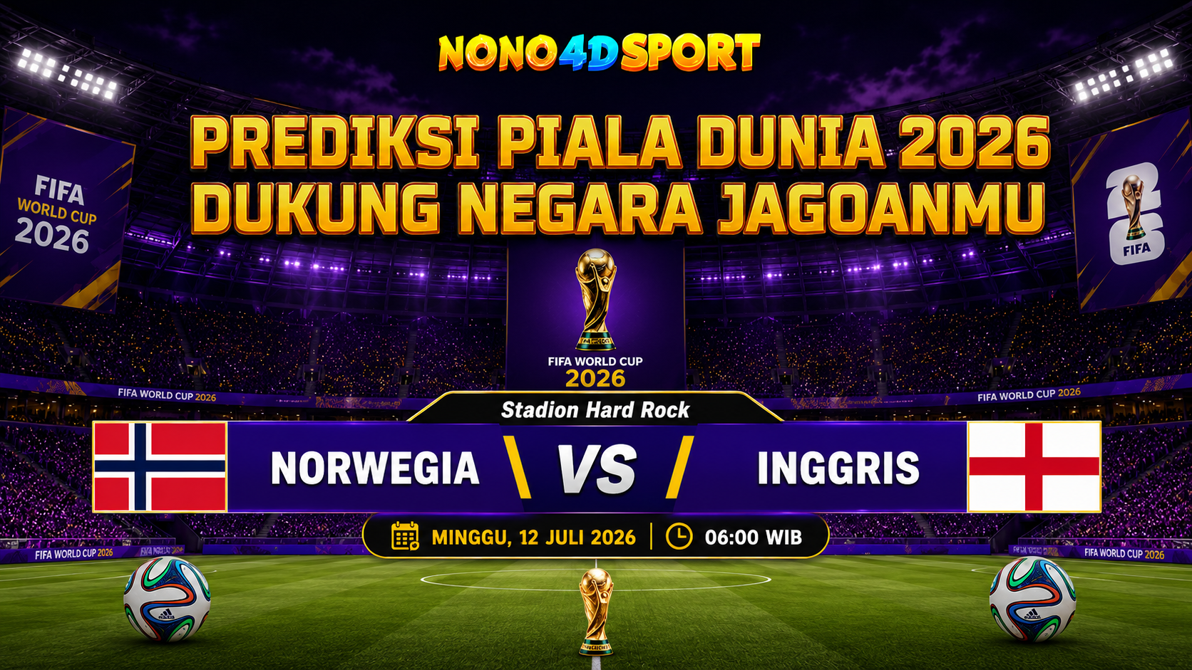 Prediksi Norwegia Vs Inggris FIFA World Cup 2026