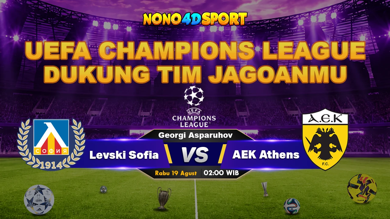 Prediksi Skor Levski Sofia vs AEK Athens