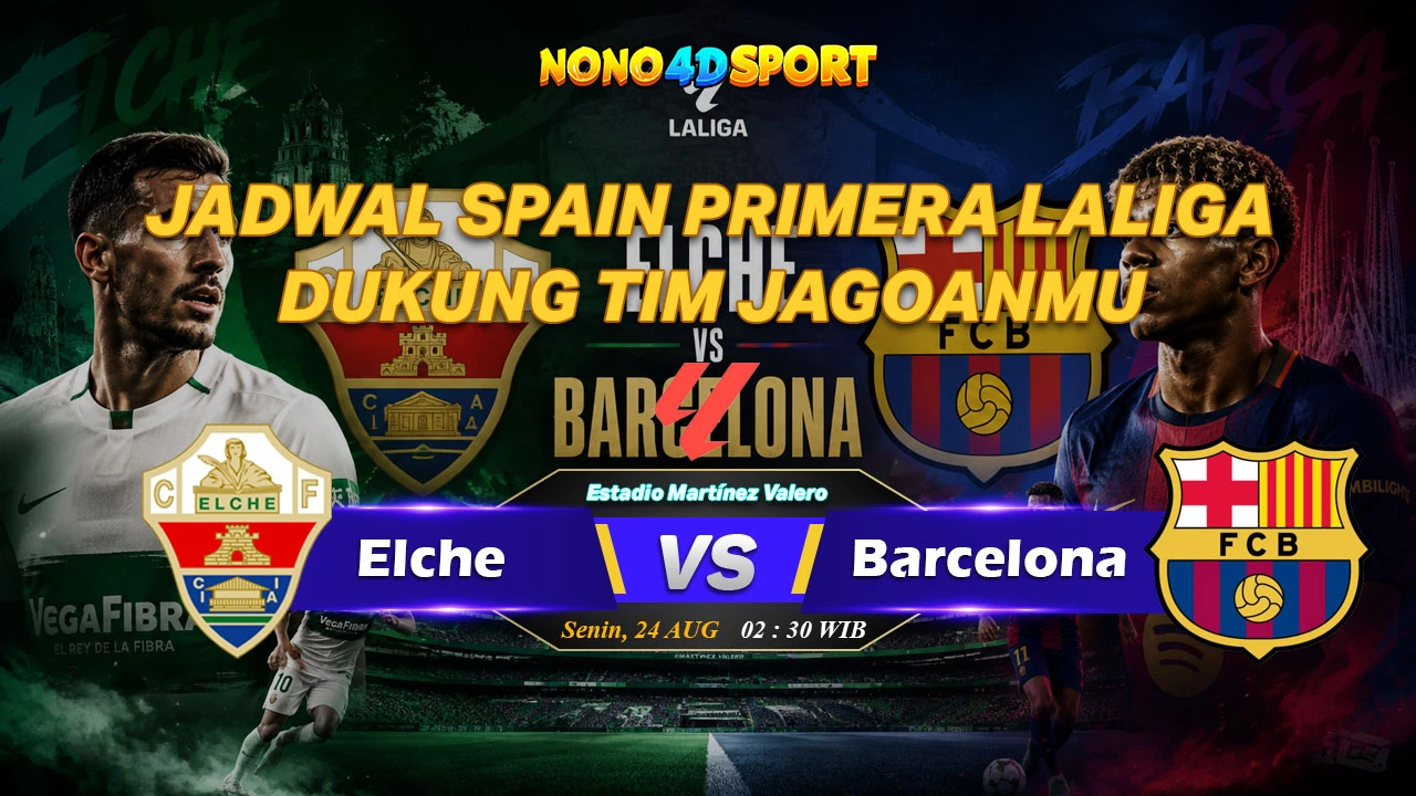 Prediksi Skor Elche vs Barcelona dan Statistik di SPAIN PRIMERA LALIGA