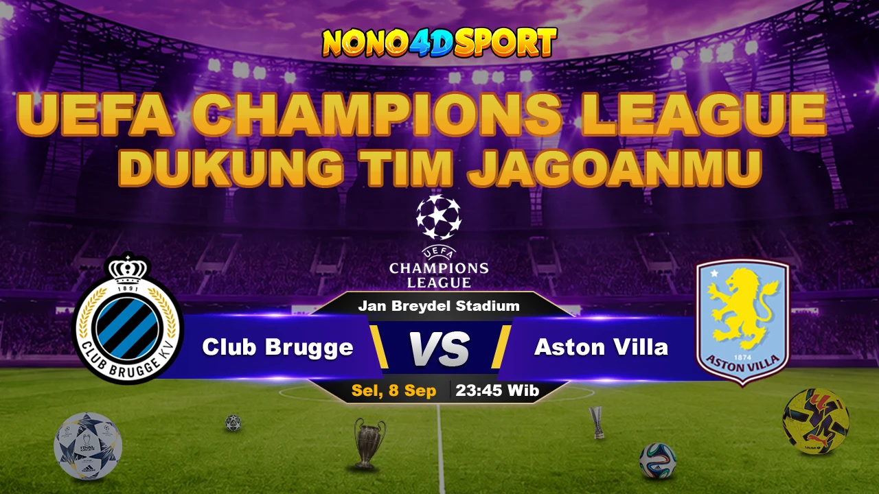 Prediksi Skor Club Brugge vs Aston Villa